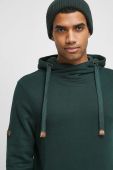 Кофта Medicine чоловіча колір зелений з капюшоном однотонна (3608596)