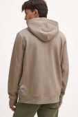 Кофта Medicine чоловіча колір бежевий з капюшоном з принтом (3658206)