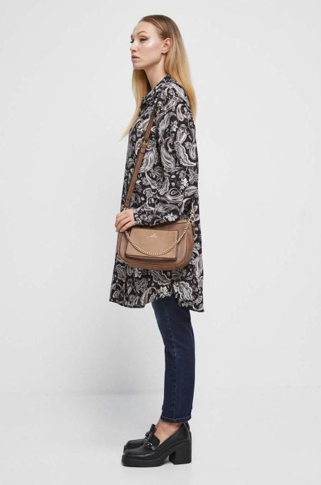 Сорочка Medicine жіноча колір чорний regular класичний комір (3469373)