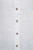 Сорочка з льону Medicine колір білий relaxed зі стійкою