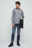 Бавовняна сорочка Medicine чоловіча колір сірий regular комір button-down
