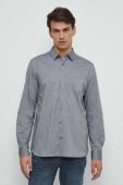 Бавовняна сорочка Medicine чоловіча колір сірий regular комір button-down