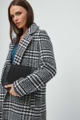 Пальто з домішкою вовни Medicine колір чорний перехідний двобортний (3578818)