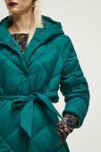 Пальто Medicine жіноче колір зелений зимове (3623595)