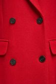 Пальто з домішкою вовни Medicine колір червоний перехідний двобортний