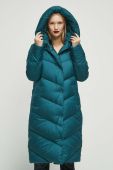 Пухове пальто Medicine жіночий колір зелений зимовий (3620713)