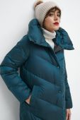 Пухове пальто Medicine жіночий колір зелений зимовий (3624416)