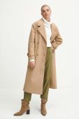 Пальто Medicine жіночий колір бежевий перехідний двобортний