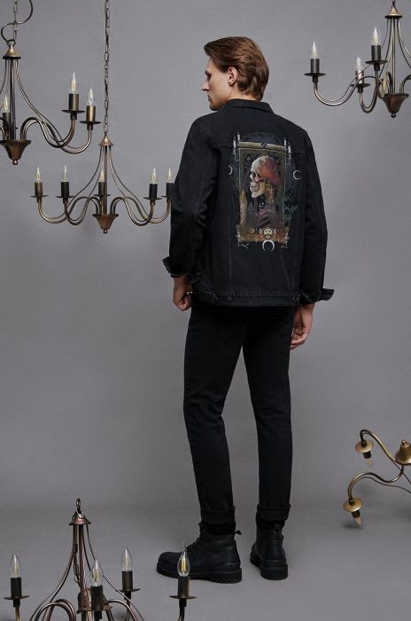 Джинсова куртка Medicine чоловіча колір чорний перехідна (3406364)