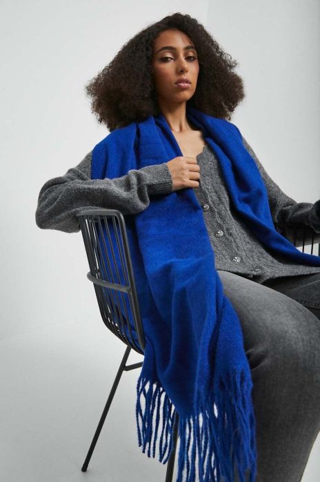 Шарф Medicine жіночий однотонний колір блакитний