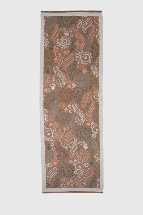 Шарф Medicine жіночий колір бежевий візерунок (3694463)