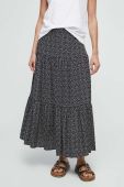 Спідниця Medicine колір чорний maxi розкльошена (3375937)