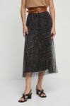 Спідниця Medicine колір чорний midi розкльошена (3545484)