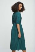 Сукня Medicine колір зелений midi розкльошена (3469617)