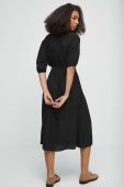 Сукня Medicine колір чорний midi розкльошена (3469612)