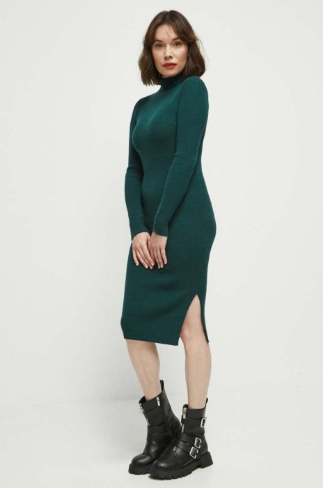 Сукня Medicine колір зелений midi облягаюча (3573107)