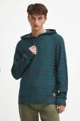 Бавовняний светр Medicine колір бірюзовий теплий