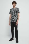 Бавовняна футболка Medicine колір сірий візерунок (3456309)
