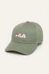 Кепка Fila колір зелений з аплікацією (256142)