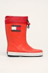 Tommy Hilfiger - Дитячі гумові чоботи колір червоний (520482)