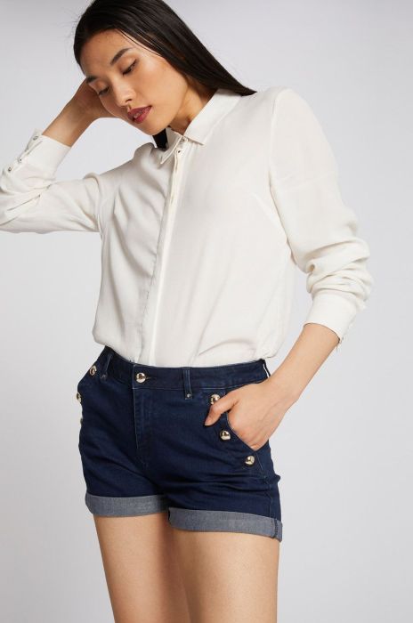 Morgan - Джинсові шорти колір блакитний (583834)