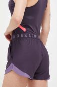 Шорти для тренувань Under Armour Play Up 3.0 колір фіолетовий з принтом середня посадка