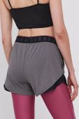 Шорти для тренувань Under Armour Play Up 3.0 колір сірий з принтом середня посадка