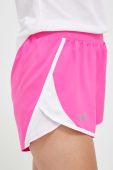 Шорти для бігу Under Armour Fly-By 2.0 колір рожевий однотонні середня посадка