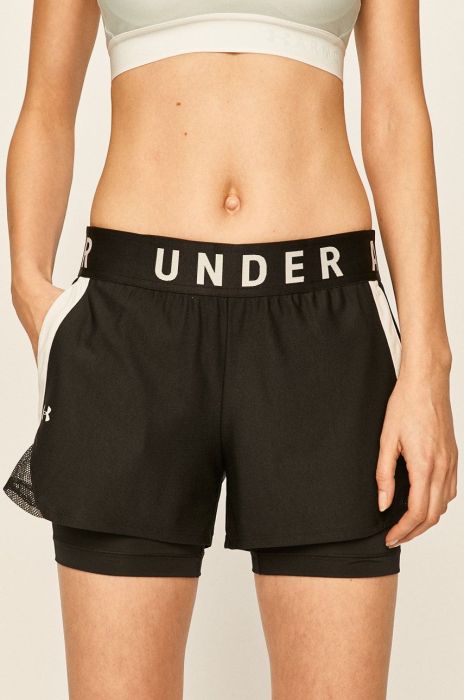 Шорти Under Armour 1351981 жіночі з принтом 1351981-662 колір чорний