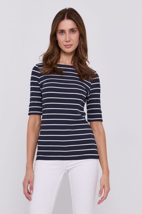 Блузка Lauren Ralph Lauren жіноча колір синій візерунок