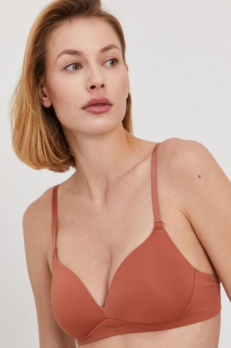 Бюстгальтер Puma 935020 колір коричневий гладкий