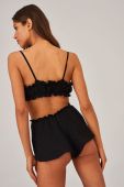 Піжамні шорти Undress Code жіночі колір чорний з бавовни