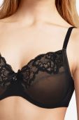 Бюстгальтер Chantelle колір чорний мереживо гладкий (1384999)