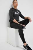 Кофта Puma жіноча колір сірий з капюшоном з принтом (3168207)