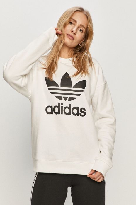 adidas Originals - Бавовняна кофта GN2961-WHITE колір білий