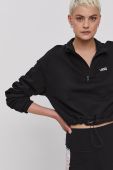 Бавовняна кофта Vans жіноча колір чорний гладка VN0A4R97BLK1-black