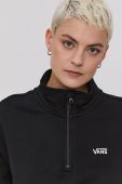 Бавовняна кофта Vans жіноча колір чорний гладка VN0A4R97BLK1-black