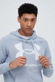 Кофта Under Armour чоловіча колір фіолетовий з капюшоном з принтом 1357093-652
