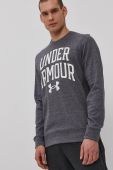 Кофта Under Armour 1361561 чоловіча колір сірий з принтом