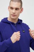 Кофта Under Armour чоловіча з капюшоном однотонна 1357111-424 колір блакитний