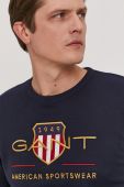 Кофта Gant чоловіча колір синій з аплікацією (1410756)