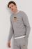 Кофта Gant чоловіча колір сірий з аплікацією (1410749)