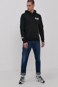 Кофта HUF чоловіча колір чорний з принтом (1495058)