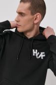 Кофта HUF чоловіча колір чорний з принтом (1495058)