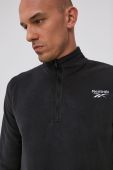 Кофта Reebok GR8959 чоловіча колір чорний гладка