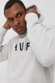 Кофта HUF колір сірий з принтом (1497639)