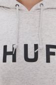 Кофта HUF колір сірий з принтом (1497639)