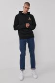 Кофта HUF колір чорний з принтом (1484394)