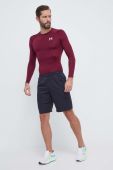 Лонгслів для тренувань Under Armour колір бордовий однотонний (3616857)