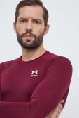Лонгслів для тренувань Under Armour колір бордовий однотонний (3616857)